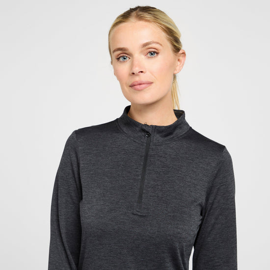 Women’s Long Sleeved Zipped Active T-Shirt