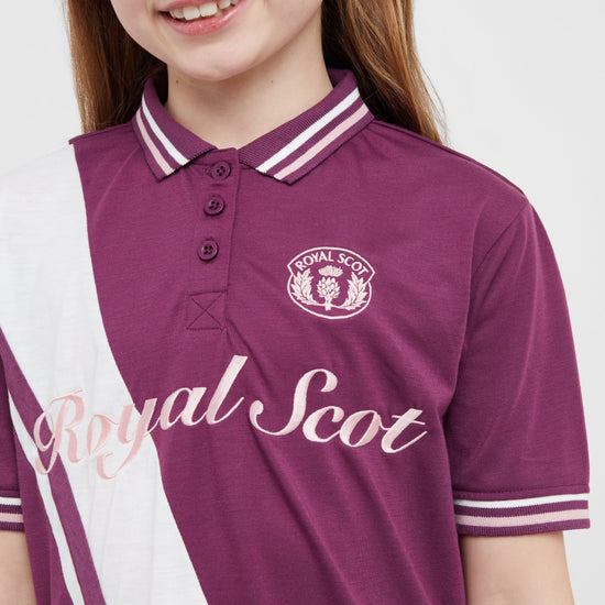 Kids’ Nora Team Polo Top Amaranth