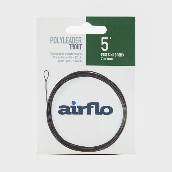 Polyleader 5' Trout Fast Sink Brown