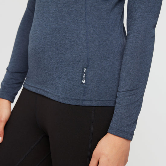 Women’s Dart Long Sleeve Zip Neck Top