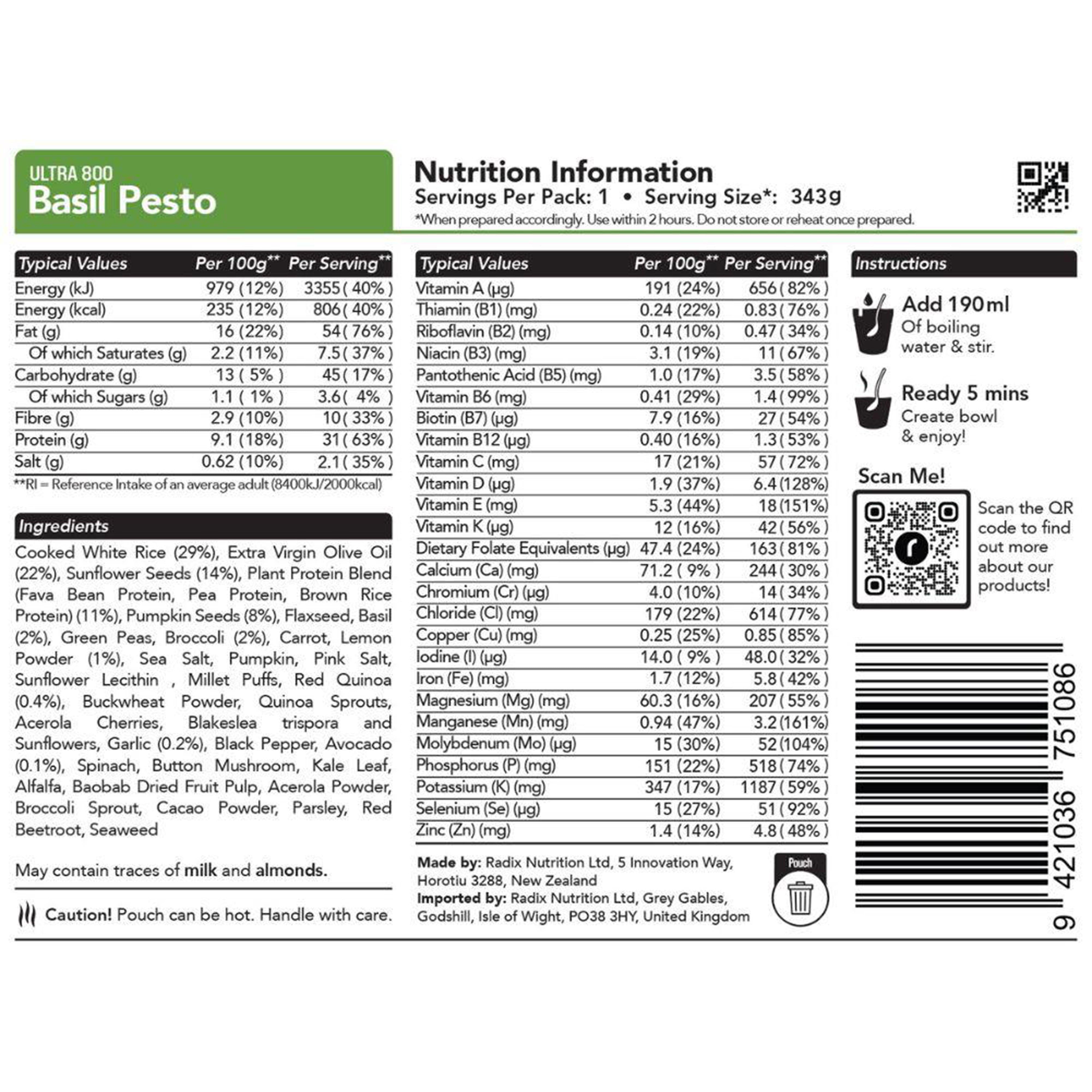 Basil Pesto Meal 800