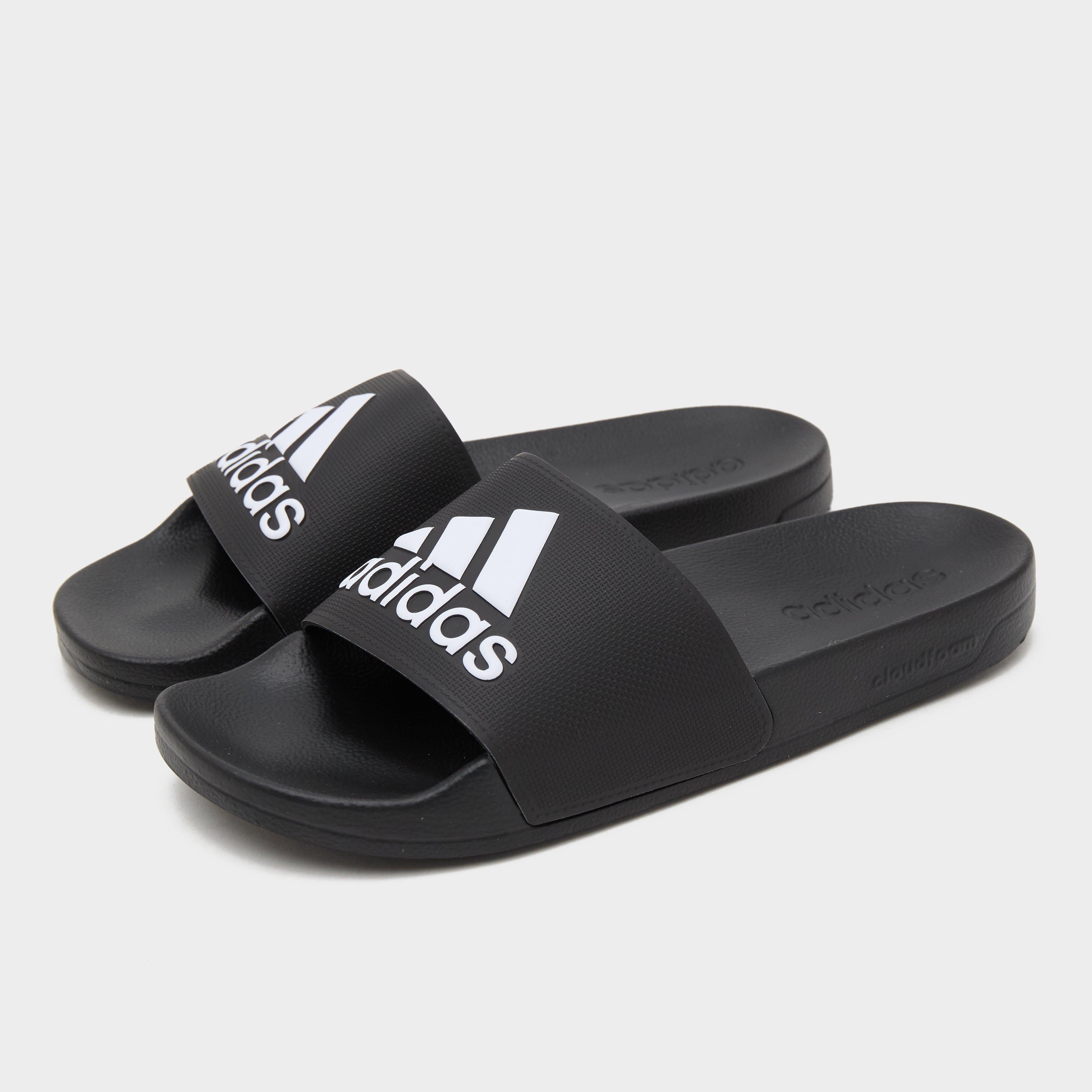 Black adidas Adilette Shower Slides – Blacks