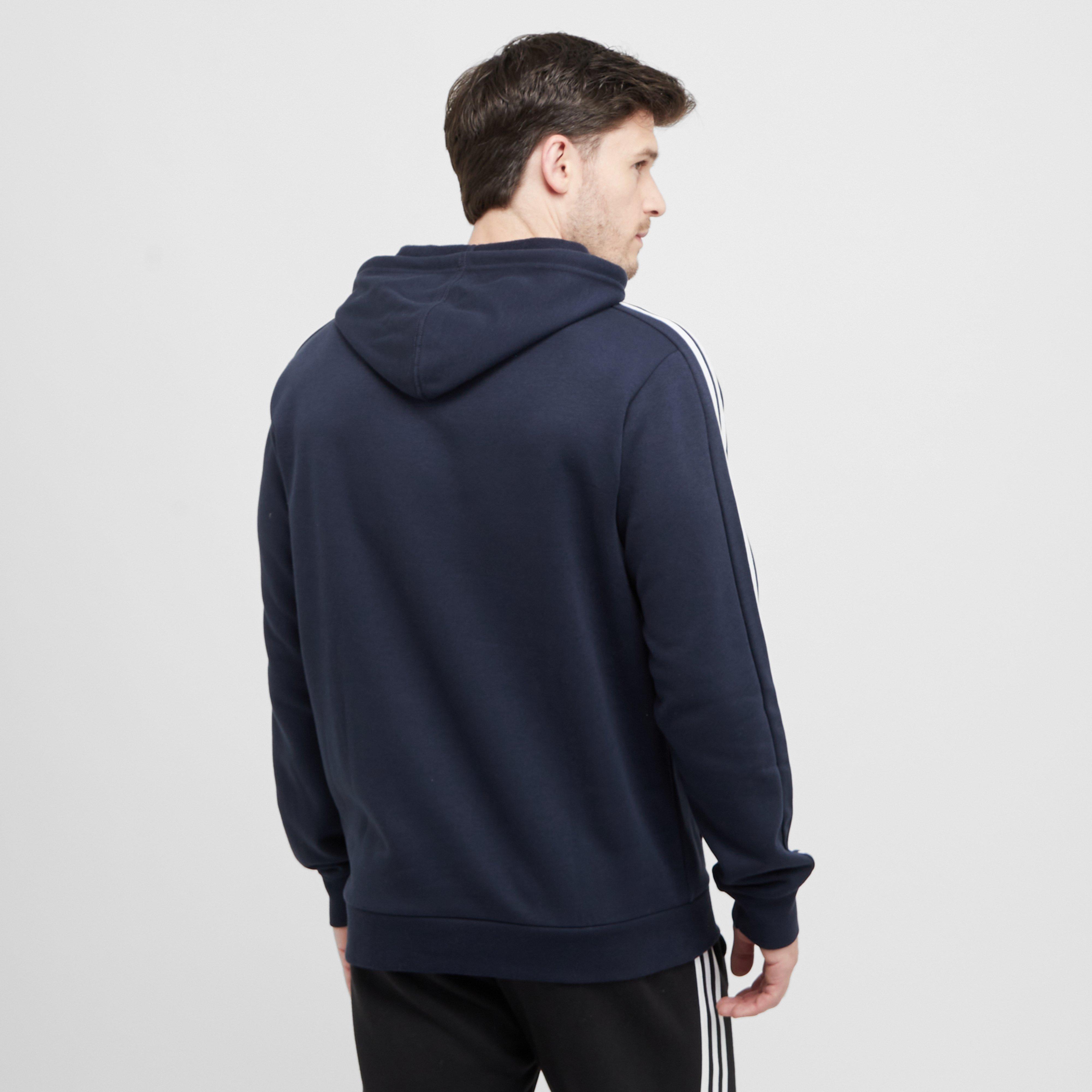 Men's Essentials Fleece 3-Stripes Hoodie