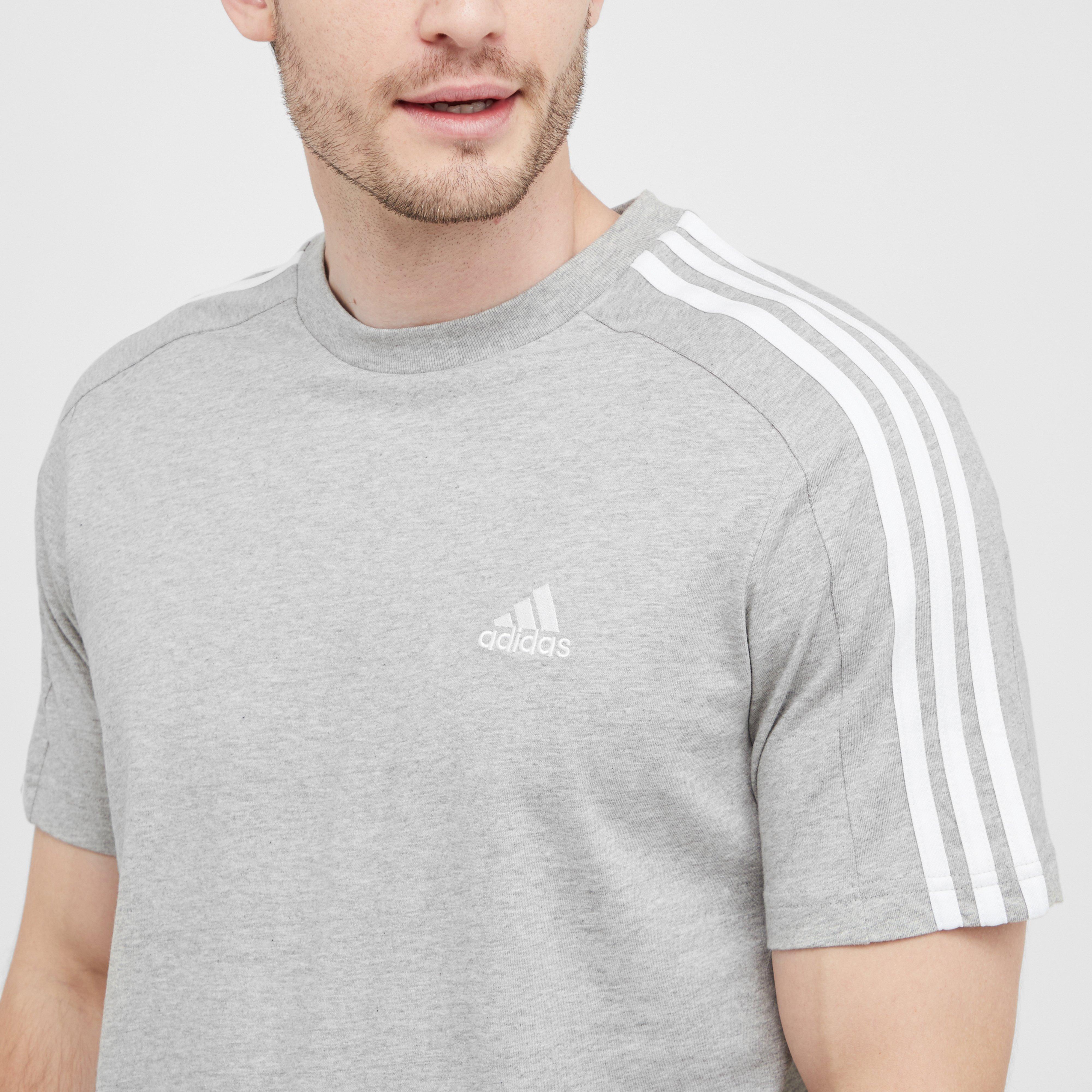 Men's Essentials Single Jersey 3-Stripes Tee