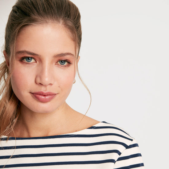 Women's Harbour Striped Boat Neck Breton Top