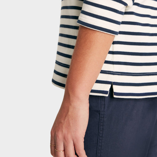 Women's Harbour Striped Boat Neck Breton Top