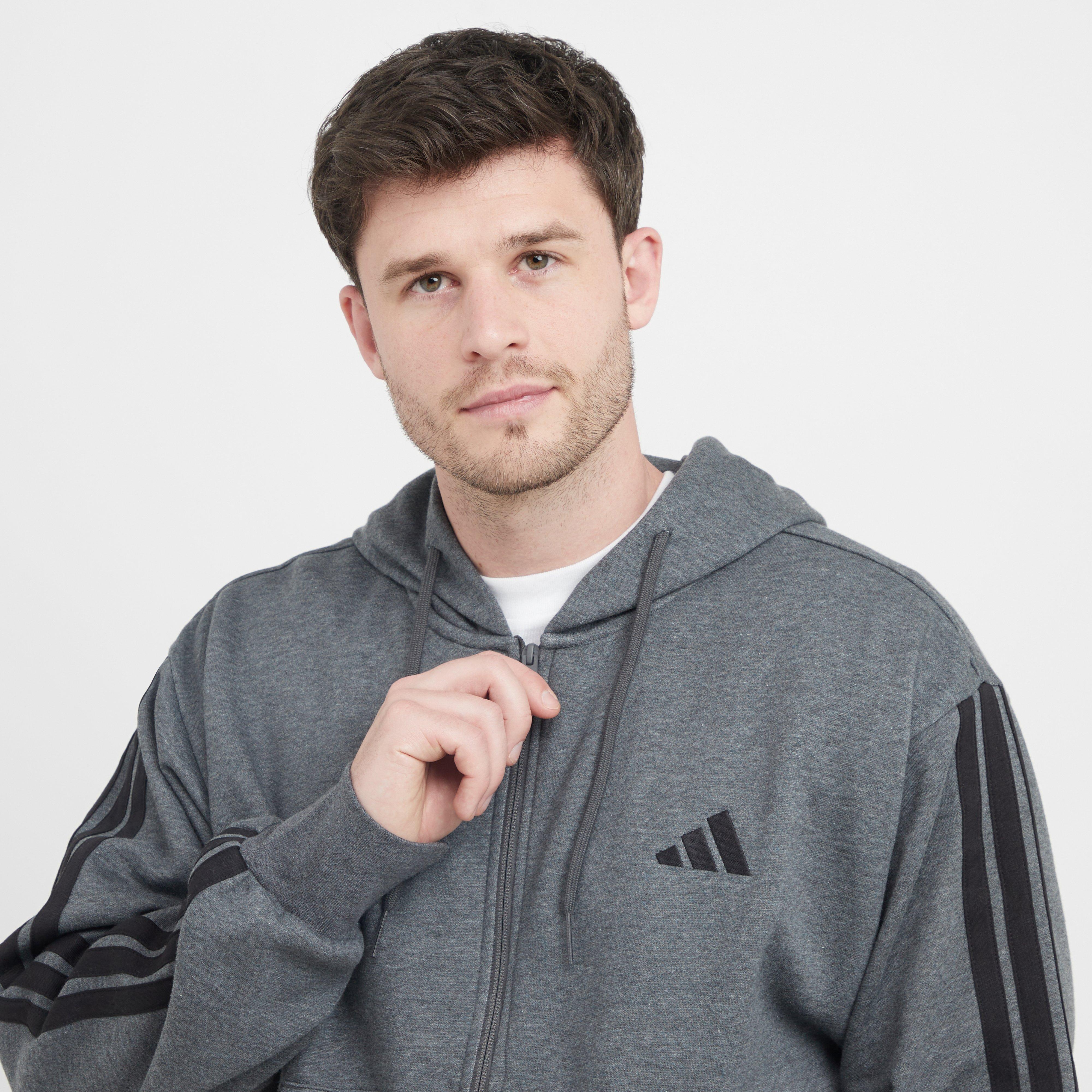 Men’s Essentials 3-Stripes Fleece Hoodie