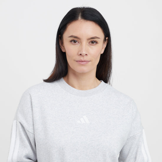 Women's Essentials 3-Stripe Fleece Sweatshirt