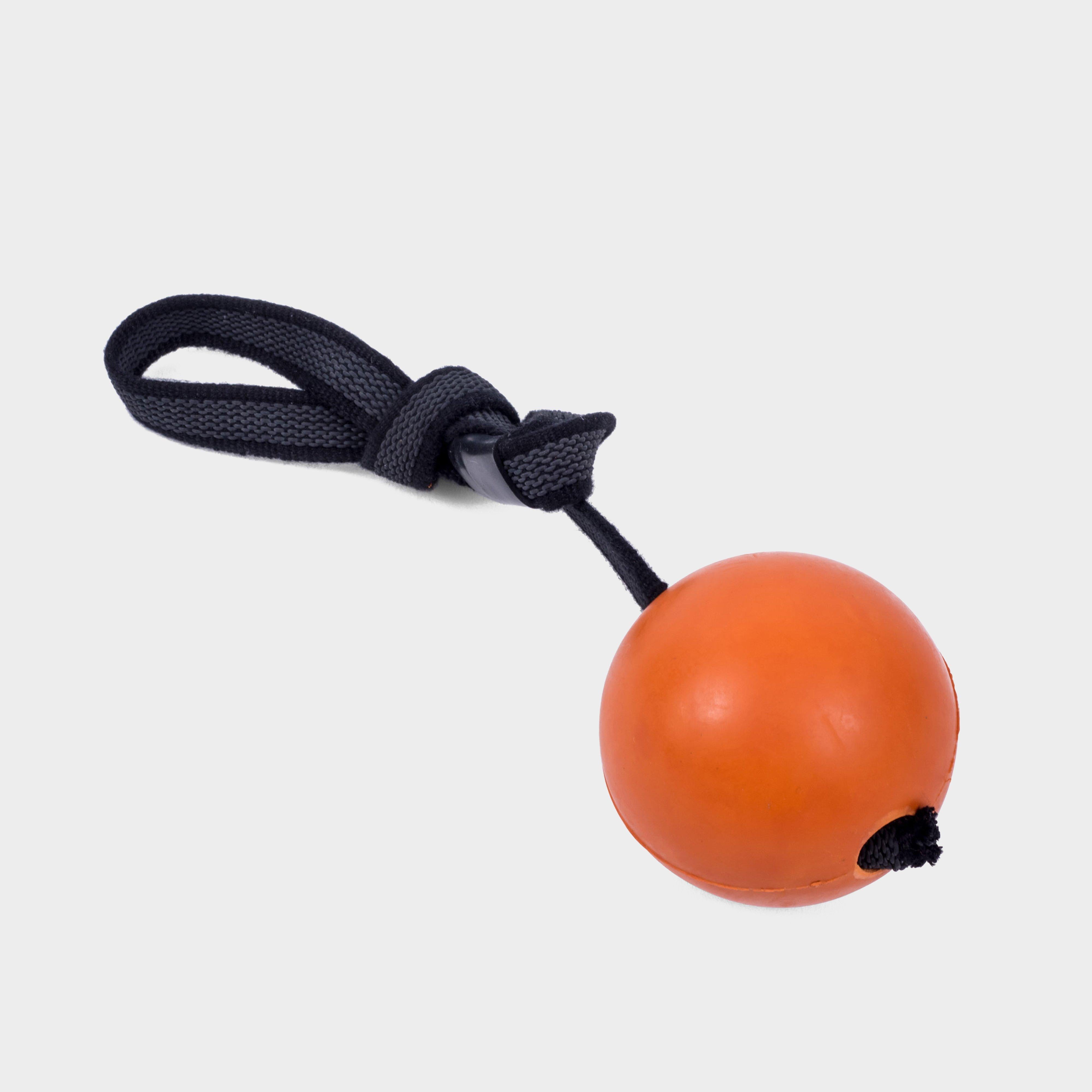 Seriously Strong Solid Rubber Rope Ball Dog Toy