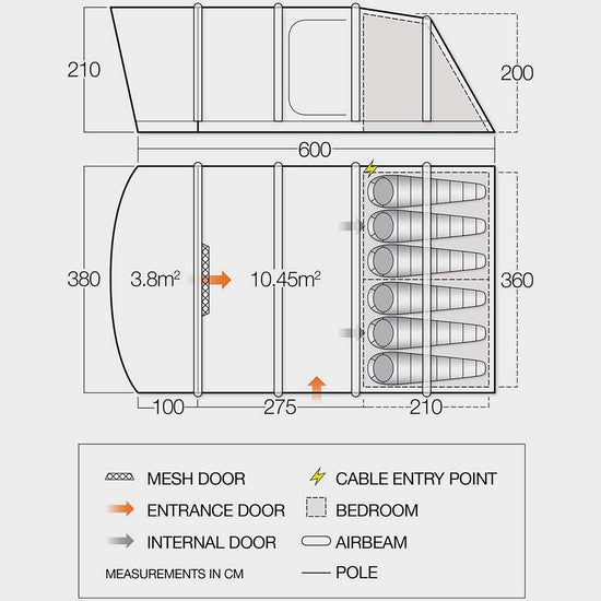 Refurbished Antrim Air 600XL Family Tent