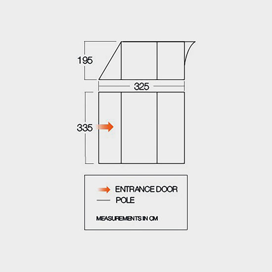 Refurbished Icarus 500 DLX Tent Awning