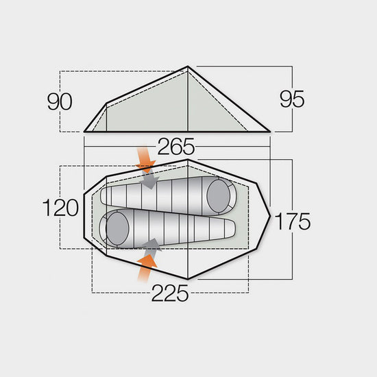 Refurbished Banshee 200 2 Person Tent