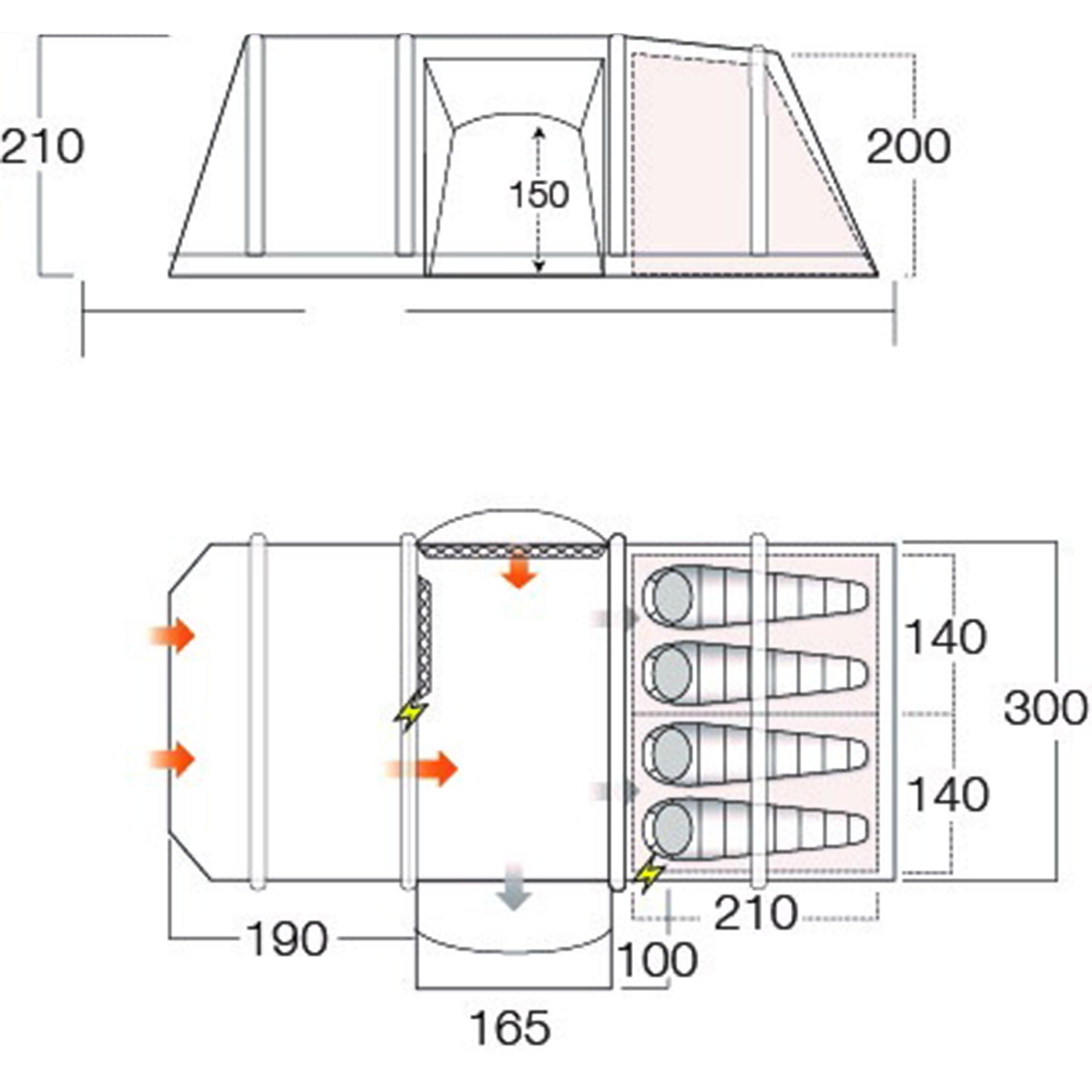 Refurbished Alderley Air 450 Tent