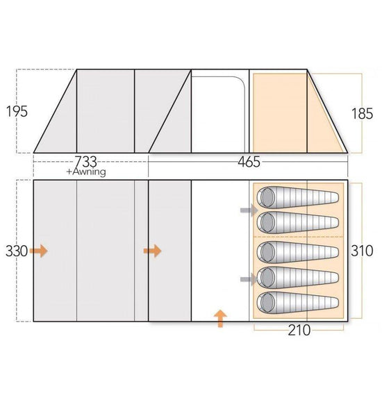 Refurbished Refurbished Icarus 500 Deluxe Awning