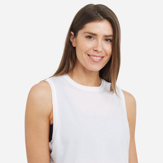 Women’s Breathe Easy Crop Muscle Vest