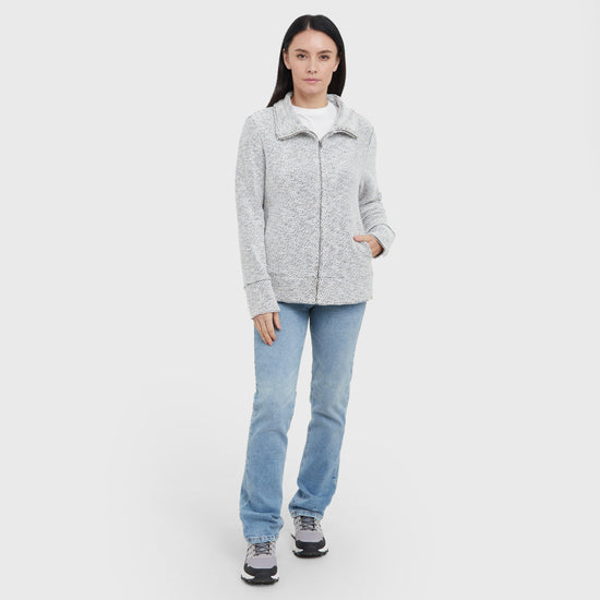 Women's Textured Full Zip Fleece