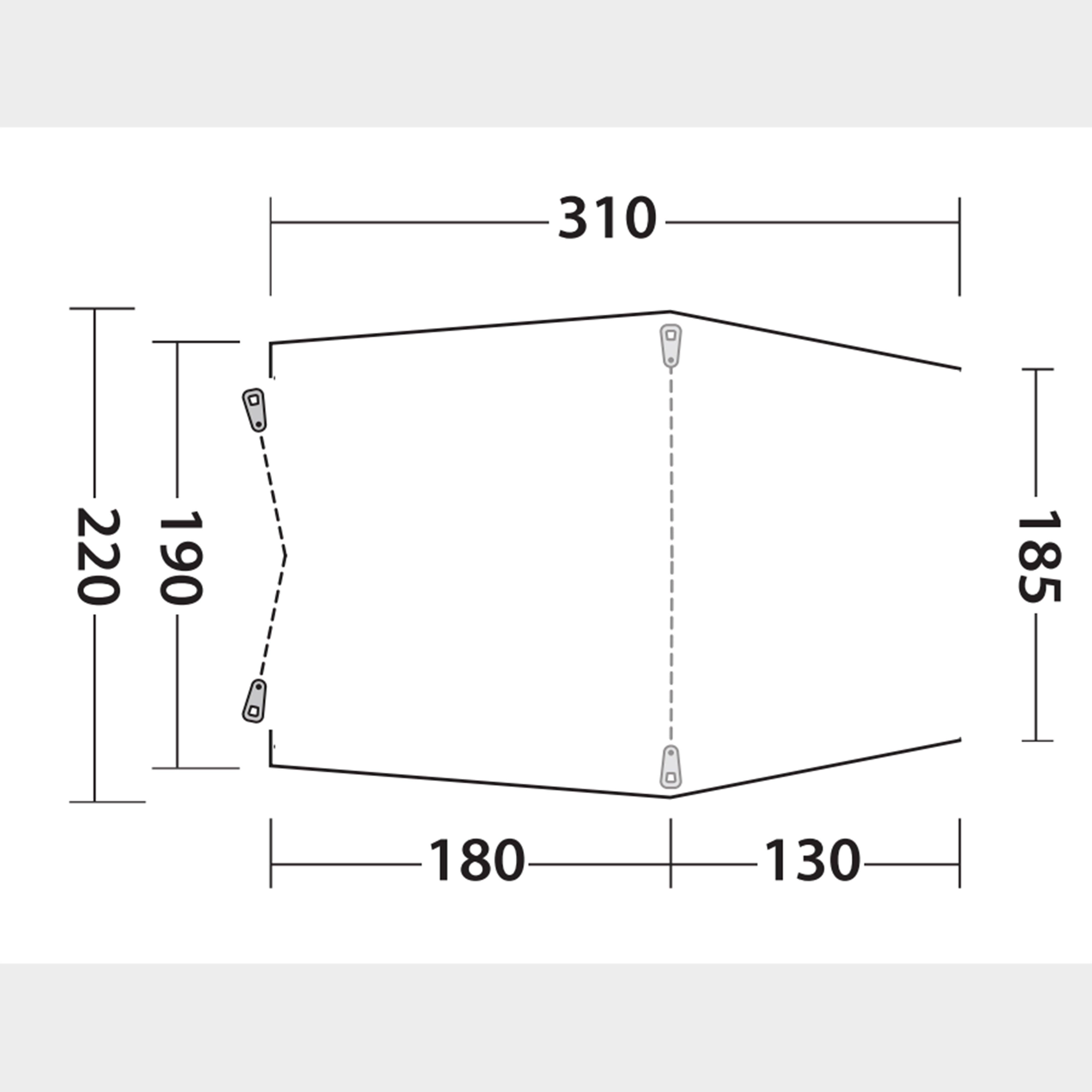 Sandcrest L Tailgater Vehicle Awning
