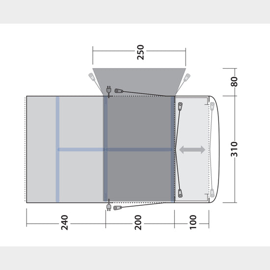 Jonesville 440SA Flex Driveaway Awning