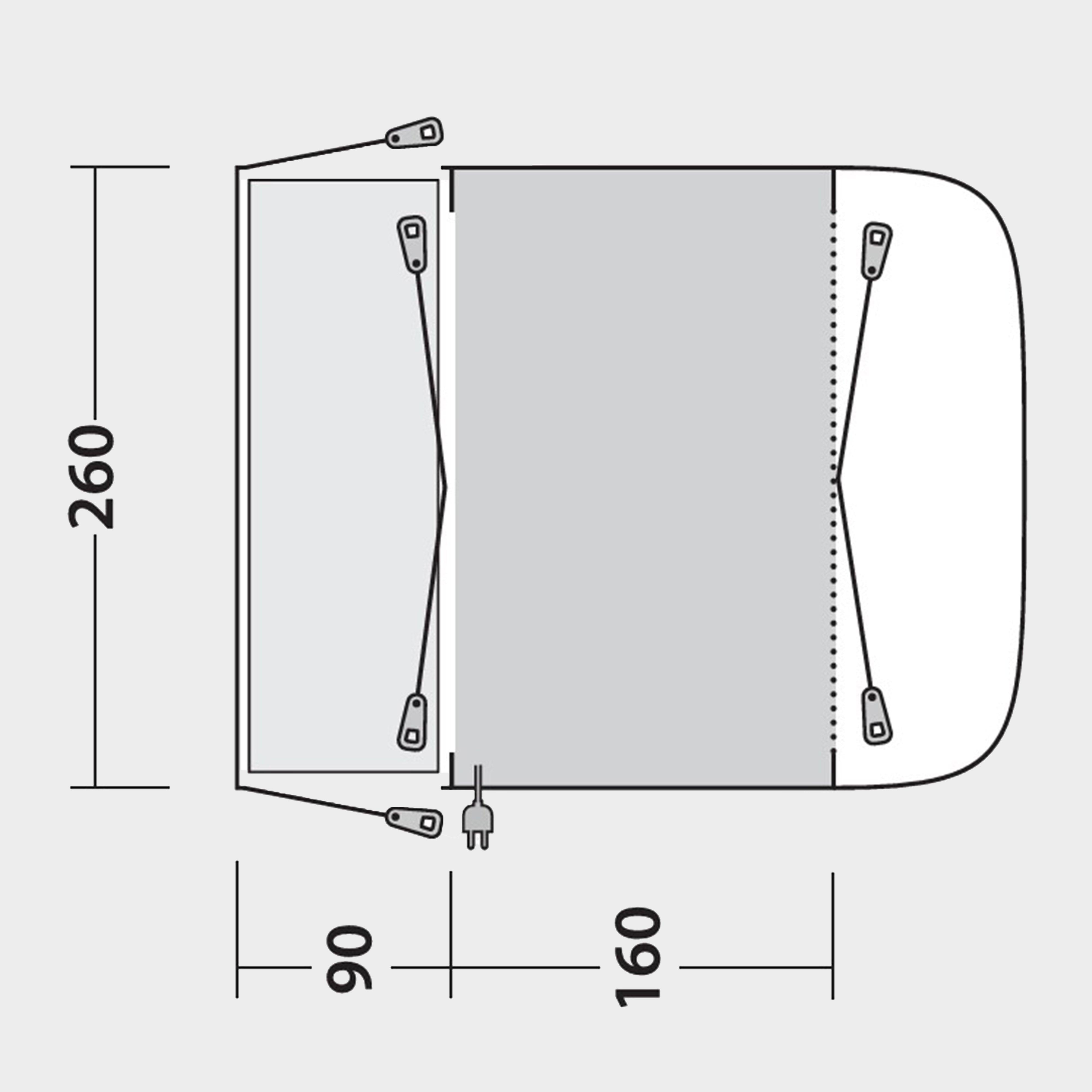 Waystone 160 Drive Away Awning
