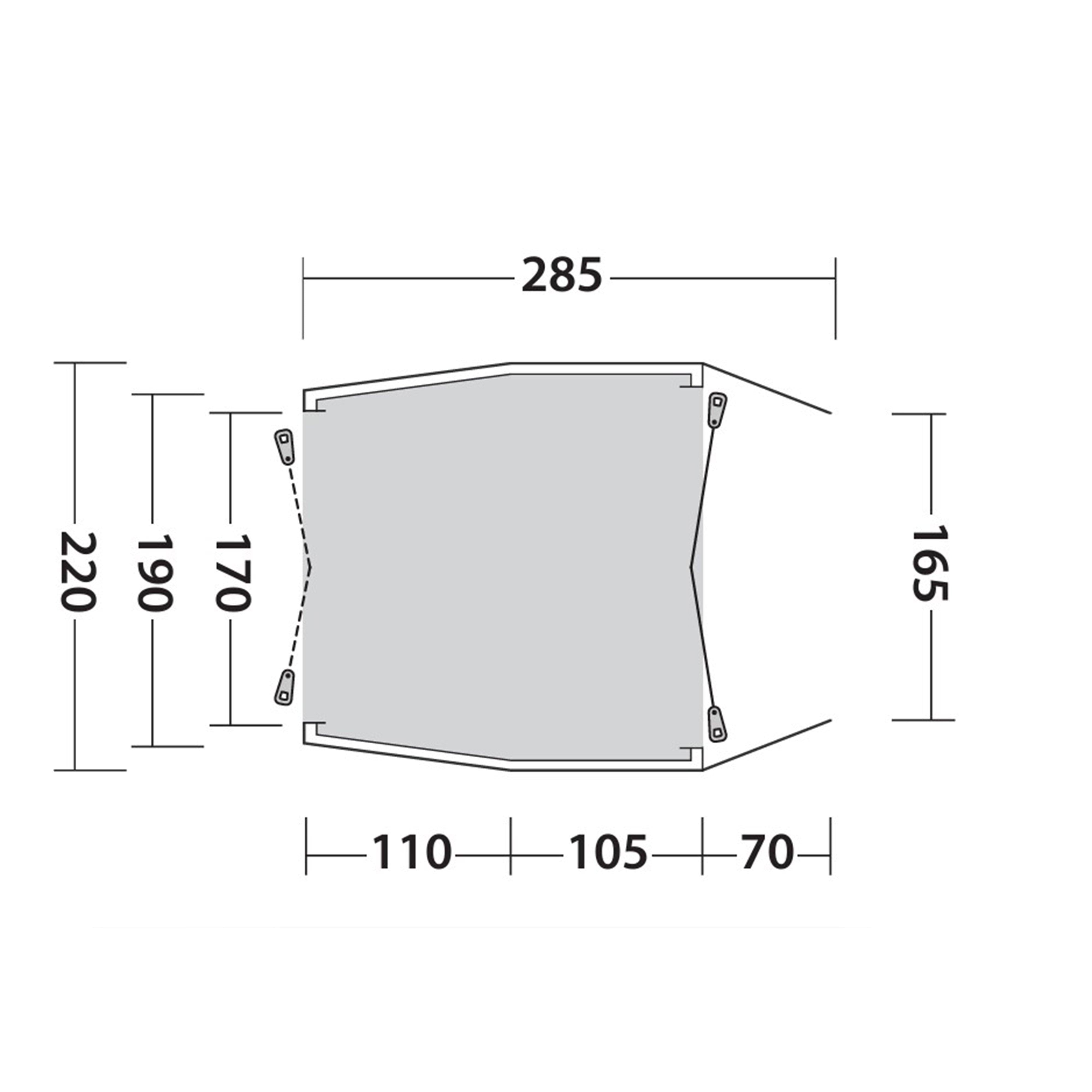 Dunecrest S Tailgater Vehicle Awning