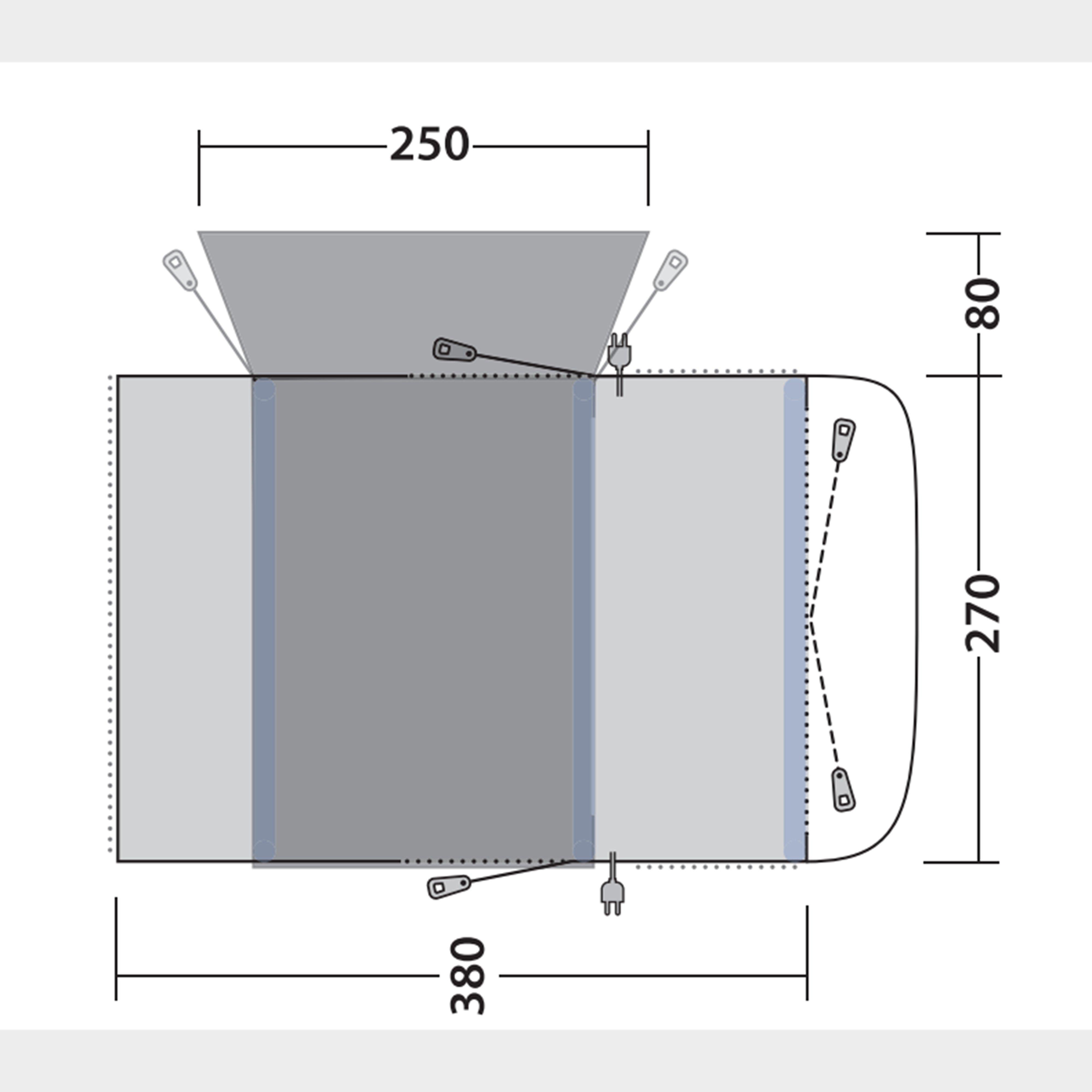 Wolfburg 380 Air Drive Away Awning