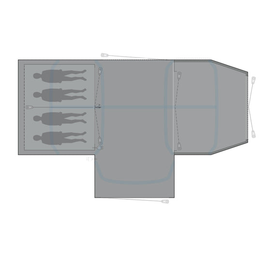 Airville 4SA Footprint Groundsheet - 490 x 310cm