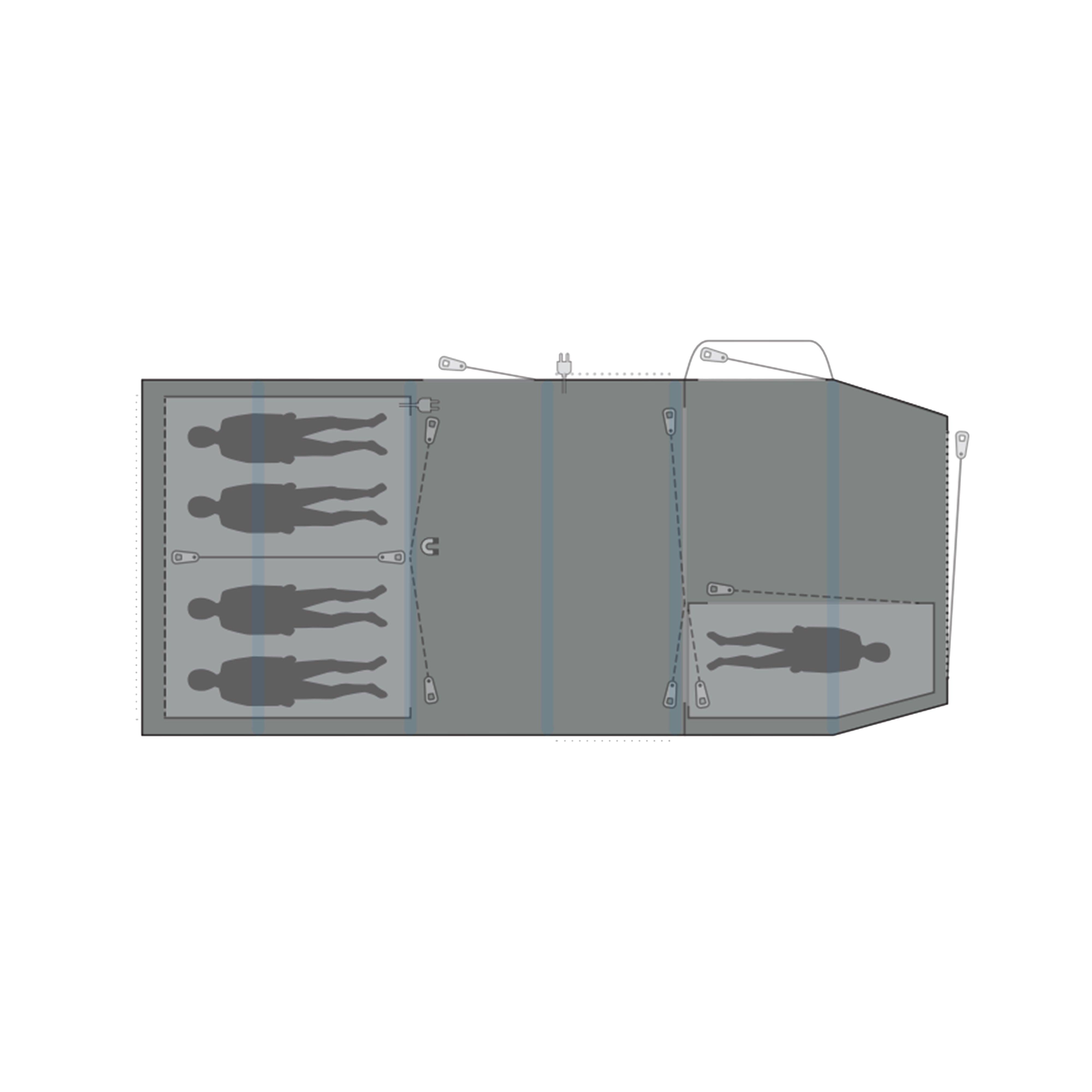 Knightdale 5PA Footprint Groundsheet 310cm x 685cm