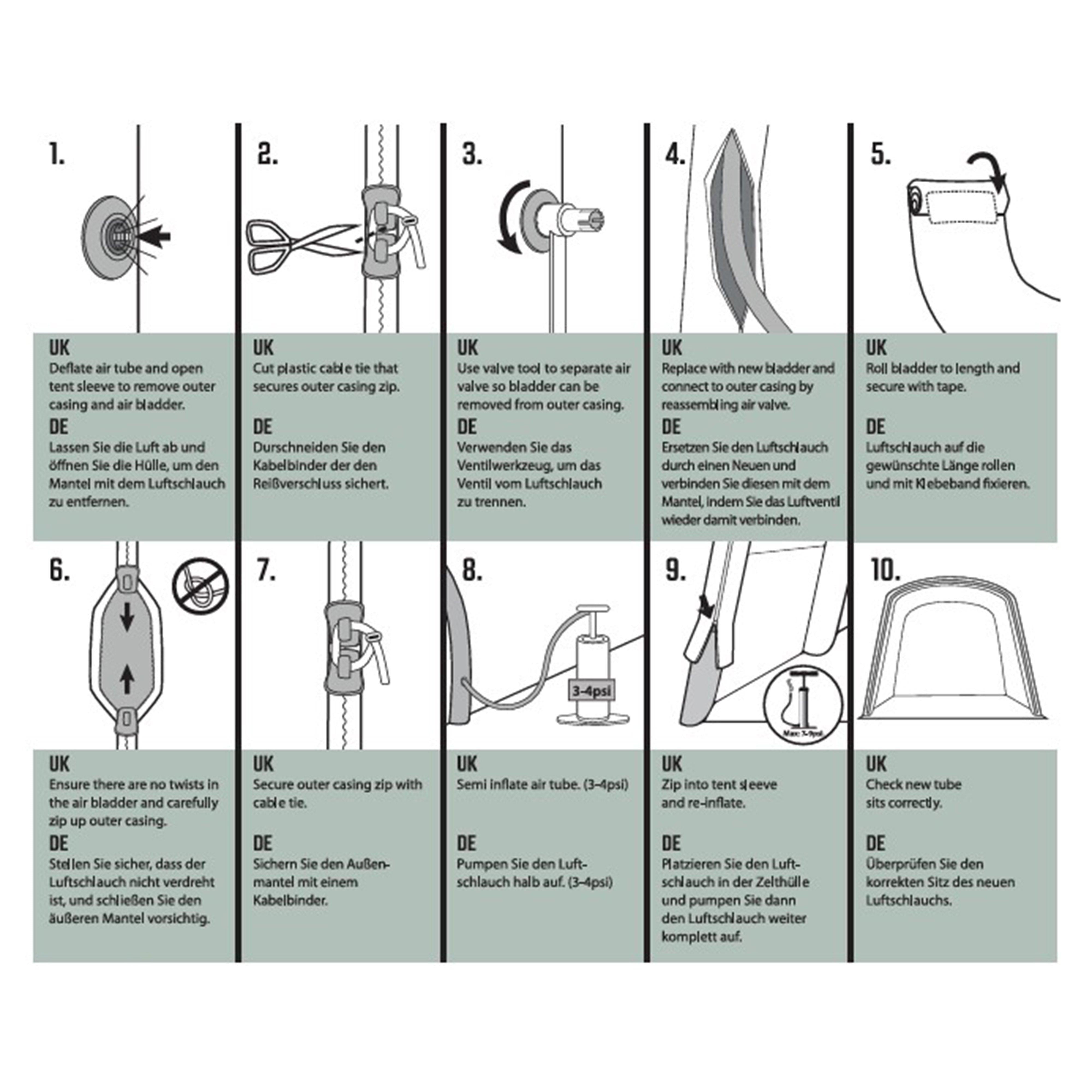 Air Tube Repair Kit - Orange B