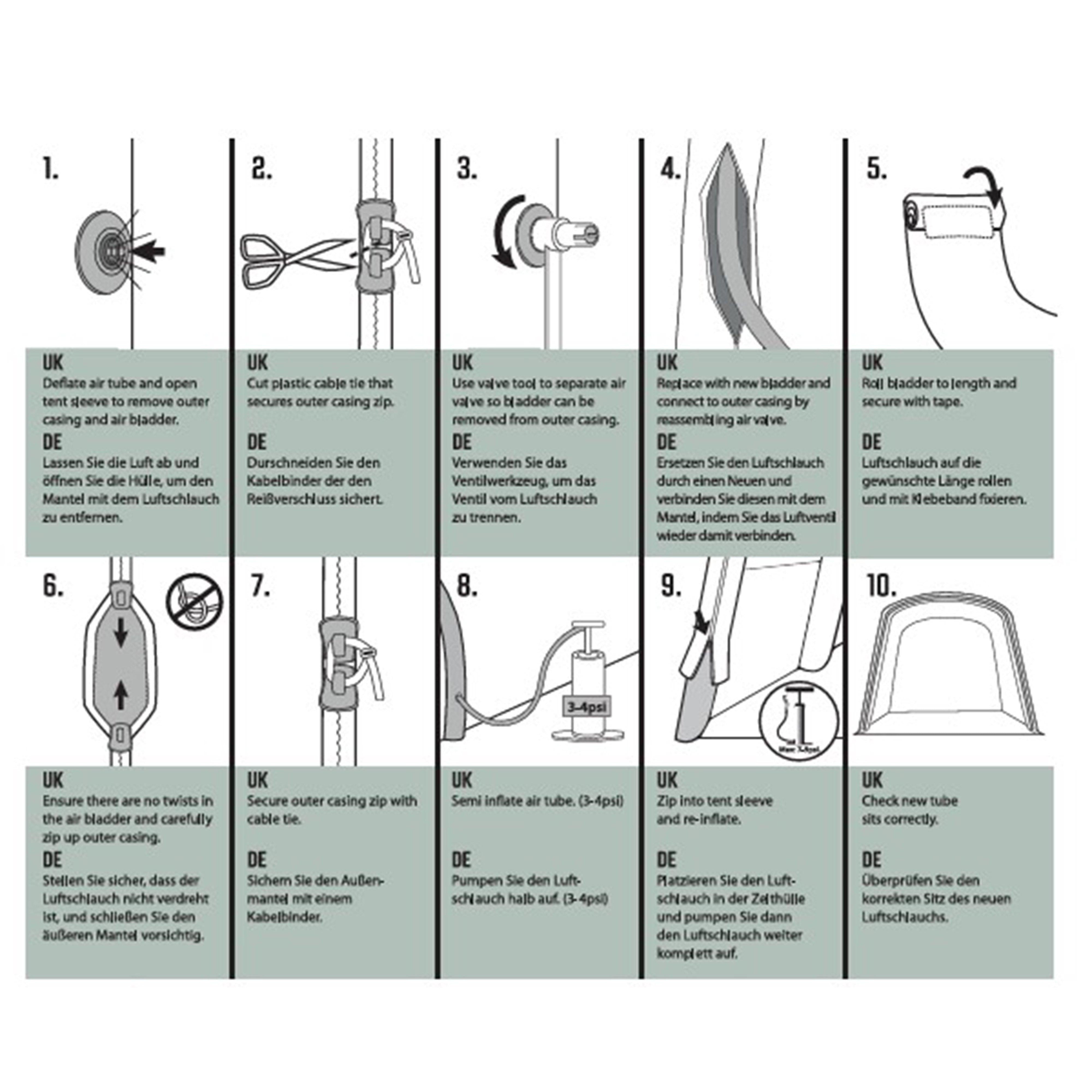 Air Tube Repair Kit - Purple C