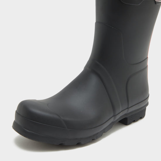 Men's Tri-Colour Logo Backstrap Short Wellington Boots