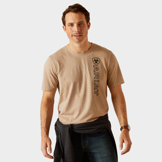 Men's Vertical Logo Short Sleeved Top