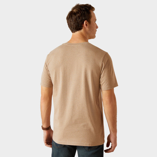 Men's Vertical Logo Short Sleeved Top