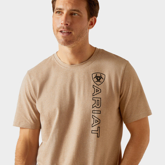 Men's Vertical Logo Short Sleeved Top