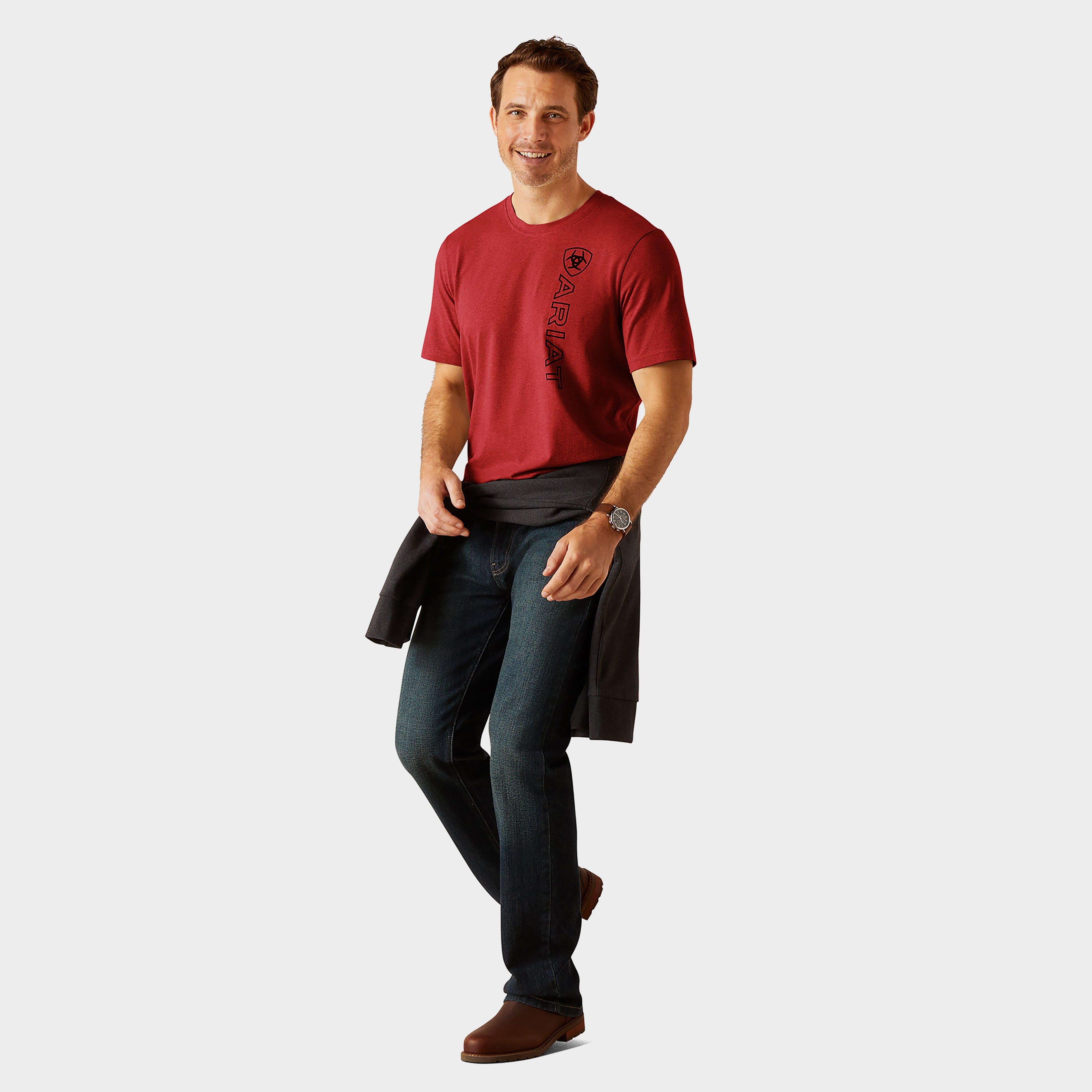 Mens Vertical Logo Short Sleeved Top