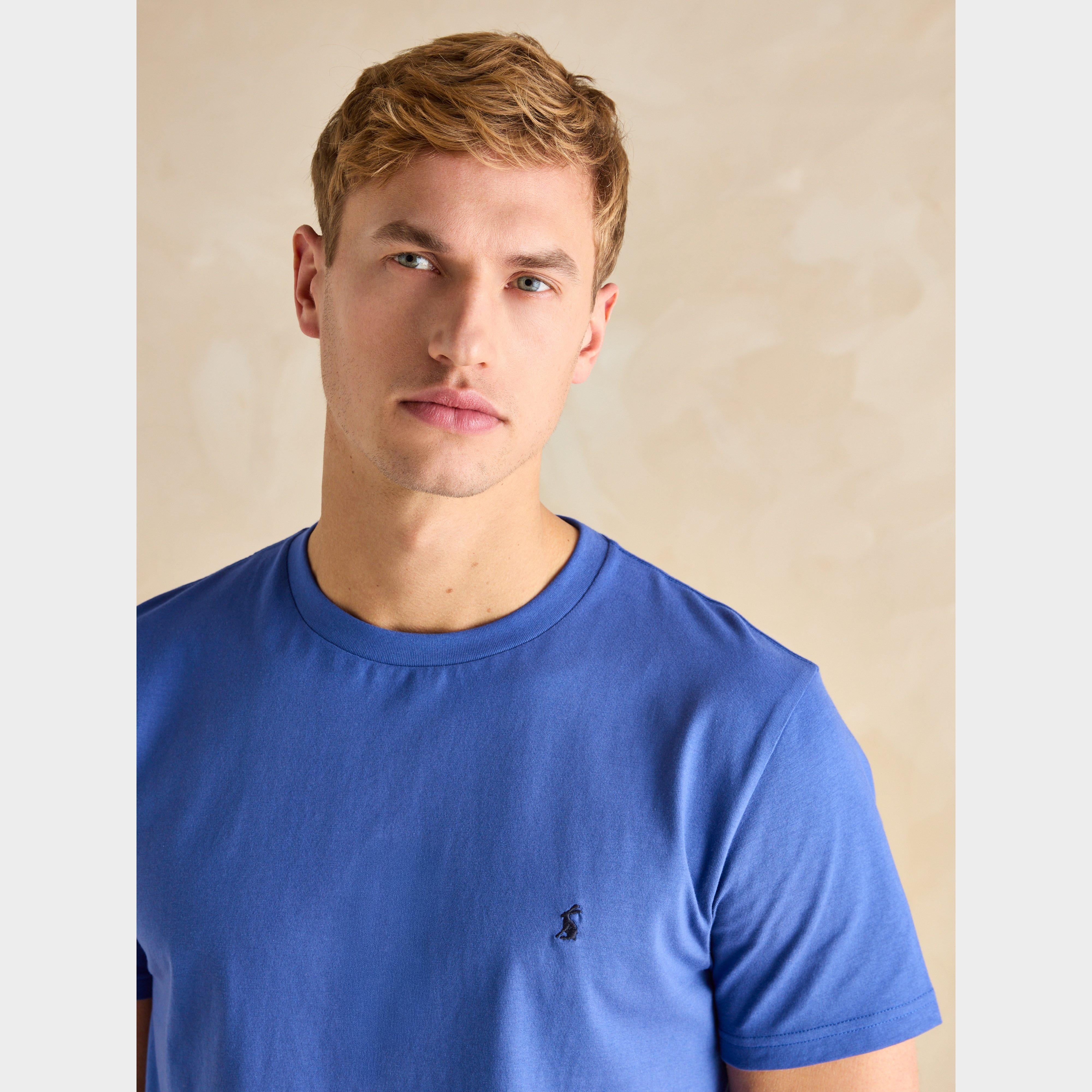 Men's Denton Grey Plain Jersey Crew Neck T-Shirt