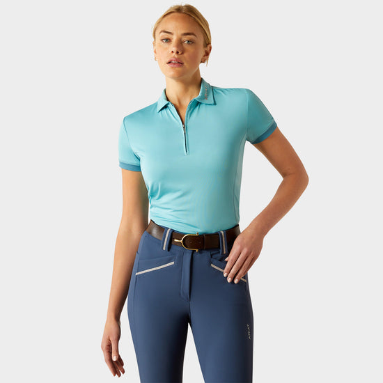 Womens Bandera 1/4 Zip Short Sleeved Polo Shirt