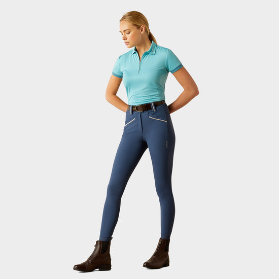 Womens Bandera 1/4 Zip Short Sleeved Polo Shirt