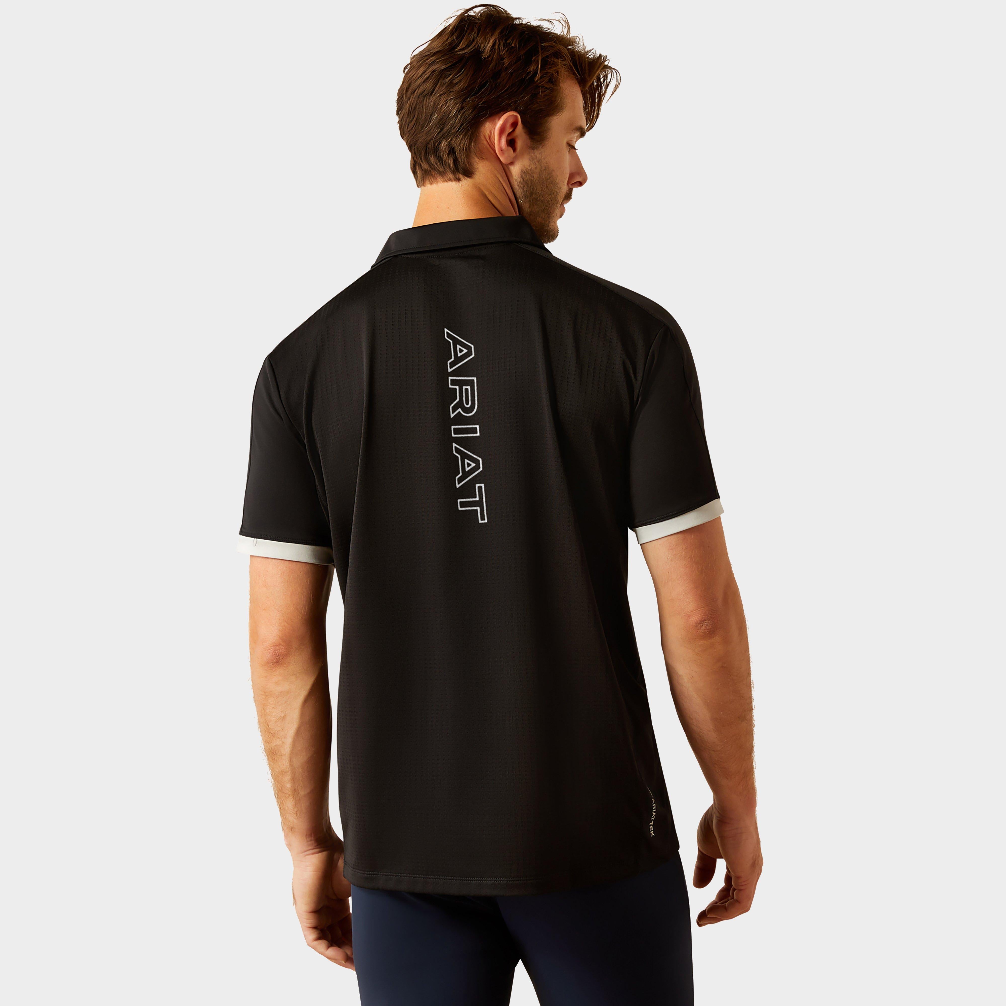 Mens Bandera 1/4 Zip Short Sleeved Polo Shirt