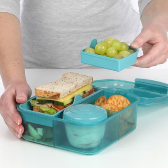 1.25L Bento Cube with Yoghurt Pot Container