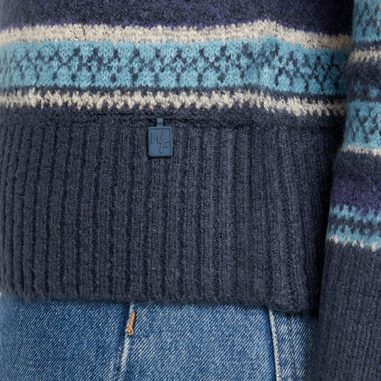 Women's Annecy Fair Isle Roll Neck Jumper