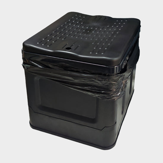 Collapsible Toilet with Gel Pack and Toilet Bag Bundle