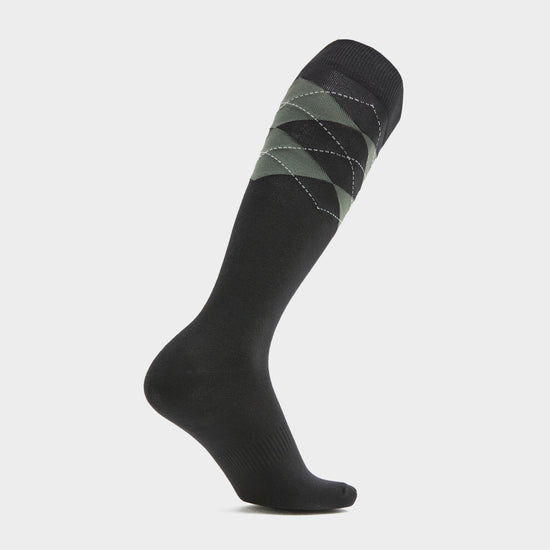 Women's Argyle Riding Socks