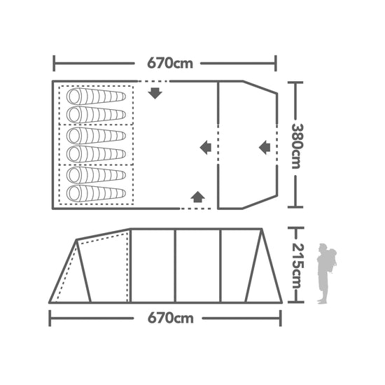 Refurbished Oregon 6 Tent