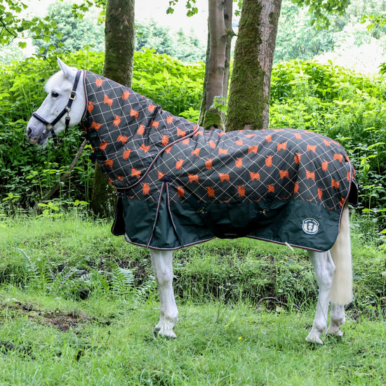 Original 100g Light-Medium Standard Neck Turnout Rug Olive