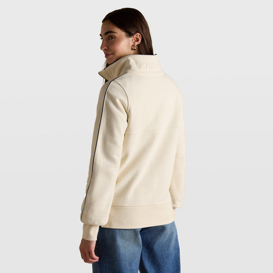 Women's Bronte Funnel Neck Quarter Zip Sweatshirt Cream
