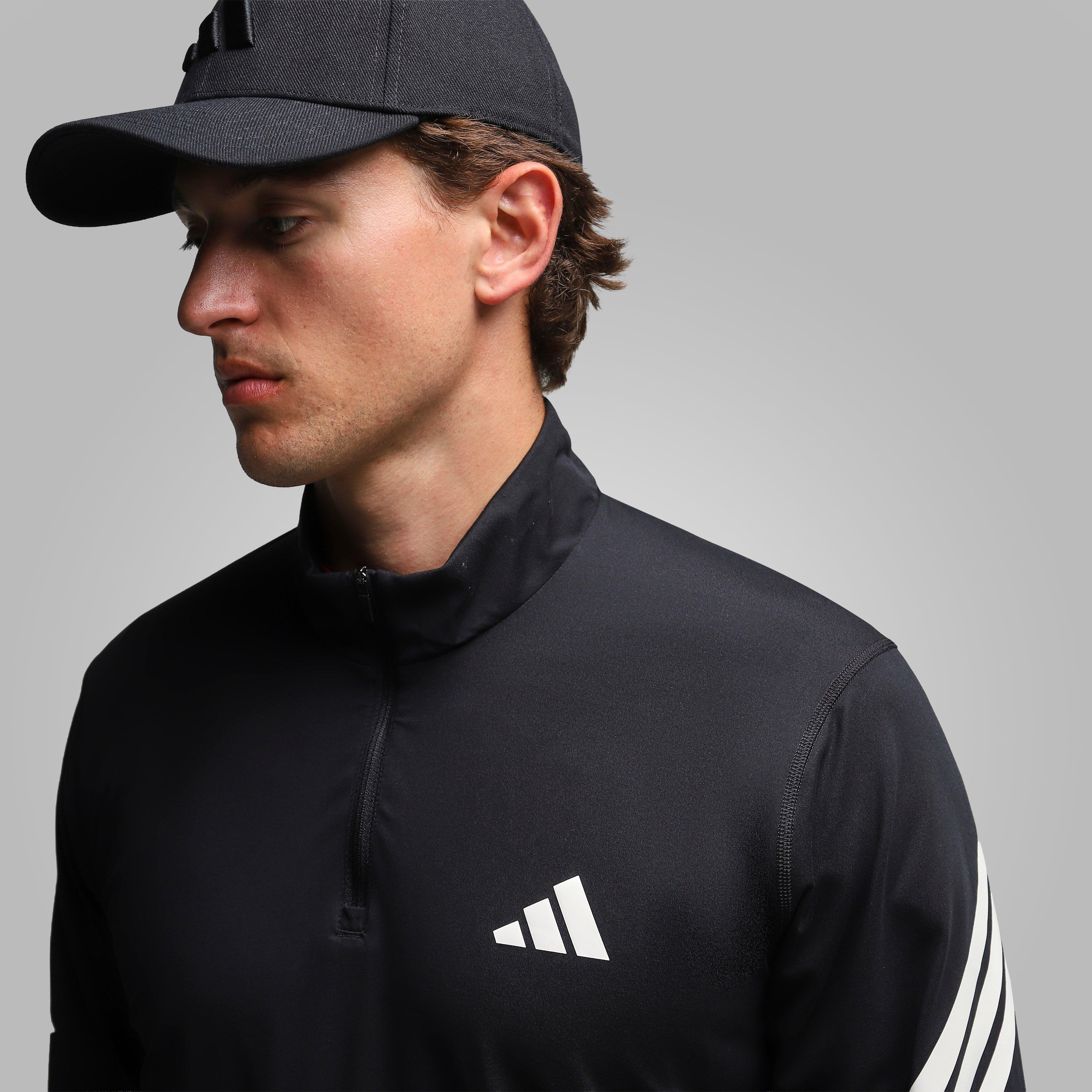 Men’s adi365 3Stripe Iconic Half Zip Sweatshirt