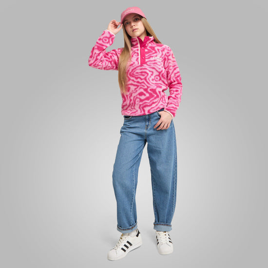 Kids' Helvetia™ II Sherpa Half Snap Printed Fleece