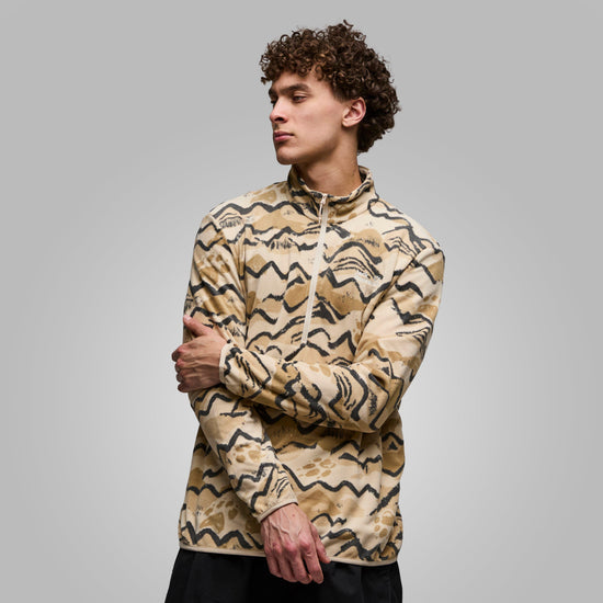 Men's Paw Era 100 Print Half Zip Fleece