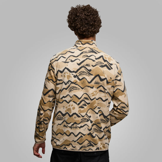 Men's Paw Era 100 Print Half Zip Fleece