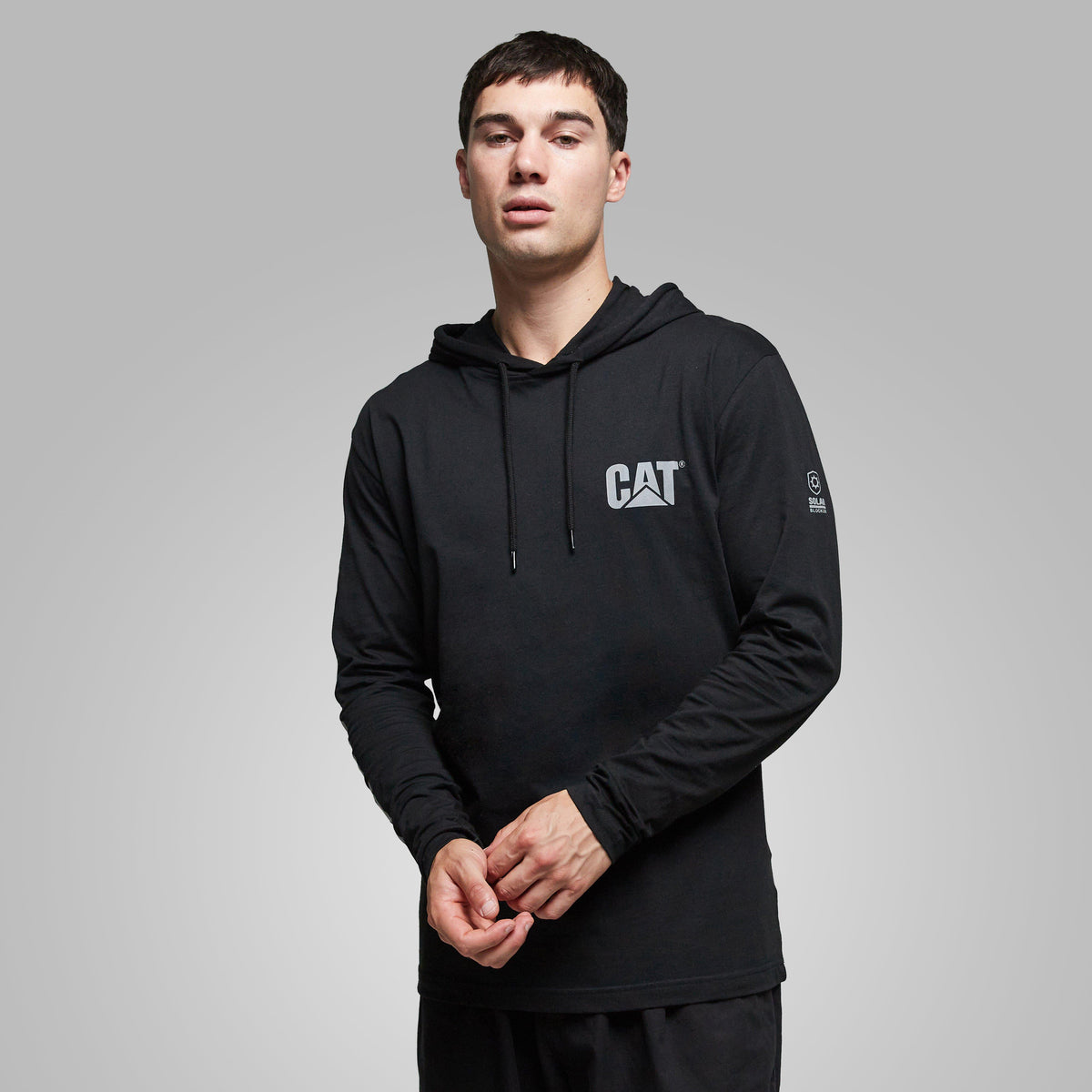 Men's CAT Hooded Long Sleeve Tee